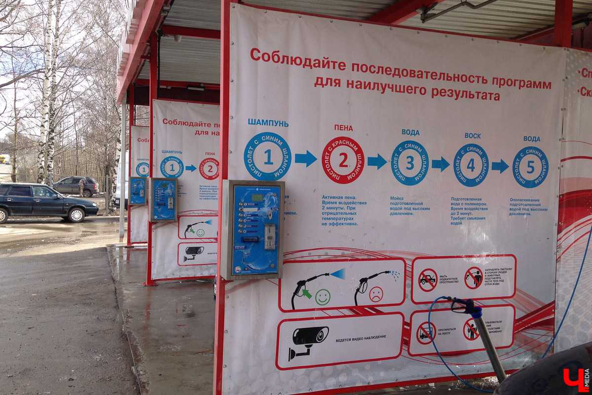 Как правильно мыть машину на мойке самообслуживания: этапы работы