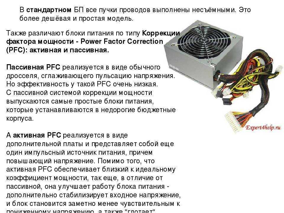 Выбор блока питания для компьютера