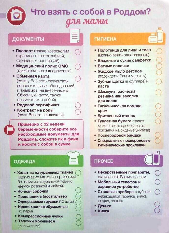 Что взять в роддом маме и малышу 2019: правильный список и ничего лишнего