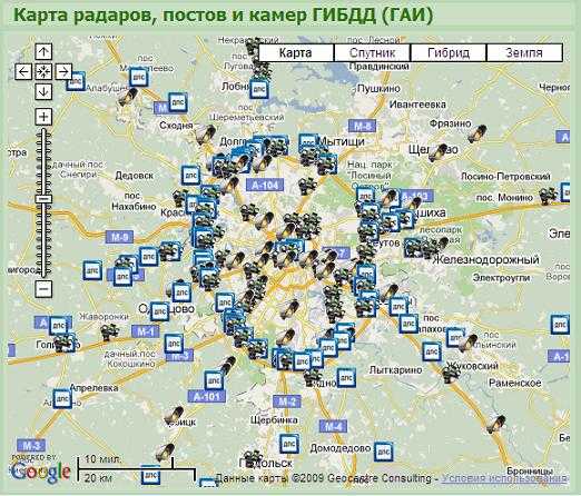 Какие радары используют полицейские в гибдд