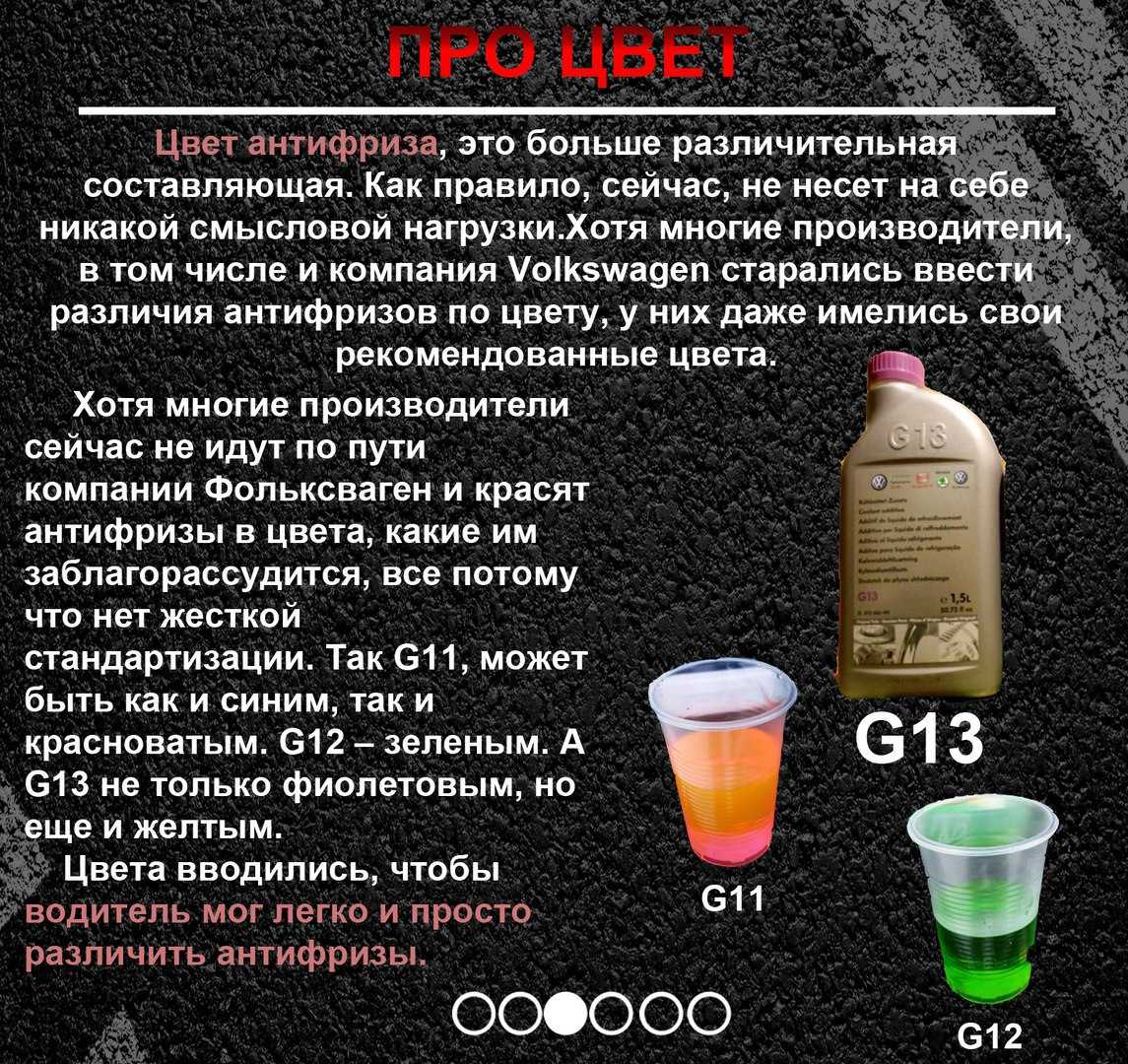 Антифриз красный, зеленый, синий – в чем разница, какой лучше