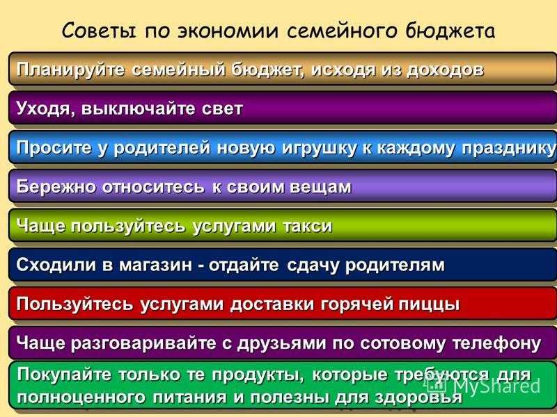 Как экономить семейный бюджет. планирование, ведение и расчет семейного бюджета