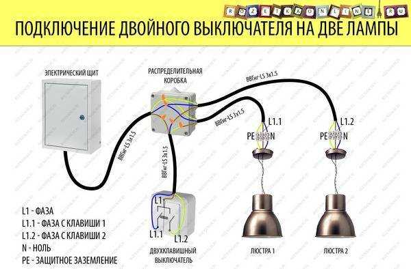 Как подключить выключатель - общие правила, основная схема